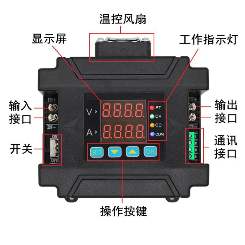 DPM86002.4 inch programmable digital control DC regulated power supply constant voltage current charger DPM8608 | Обустройство дома