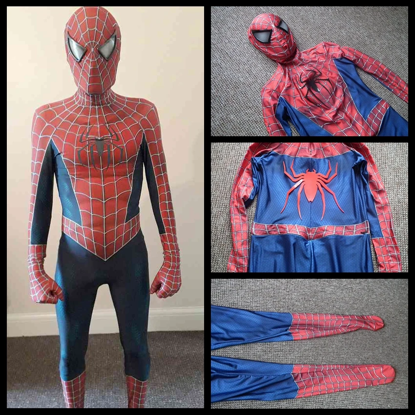 3D Printed Spiderman Costume Action Figures Lycra Spandex High Quality Spider-man Costume For Halloween Kids Adult Cosplay Gifts