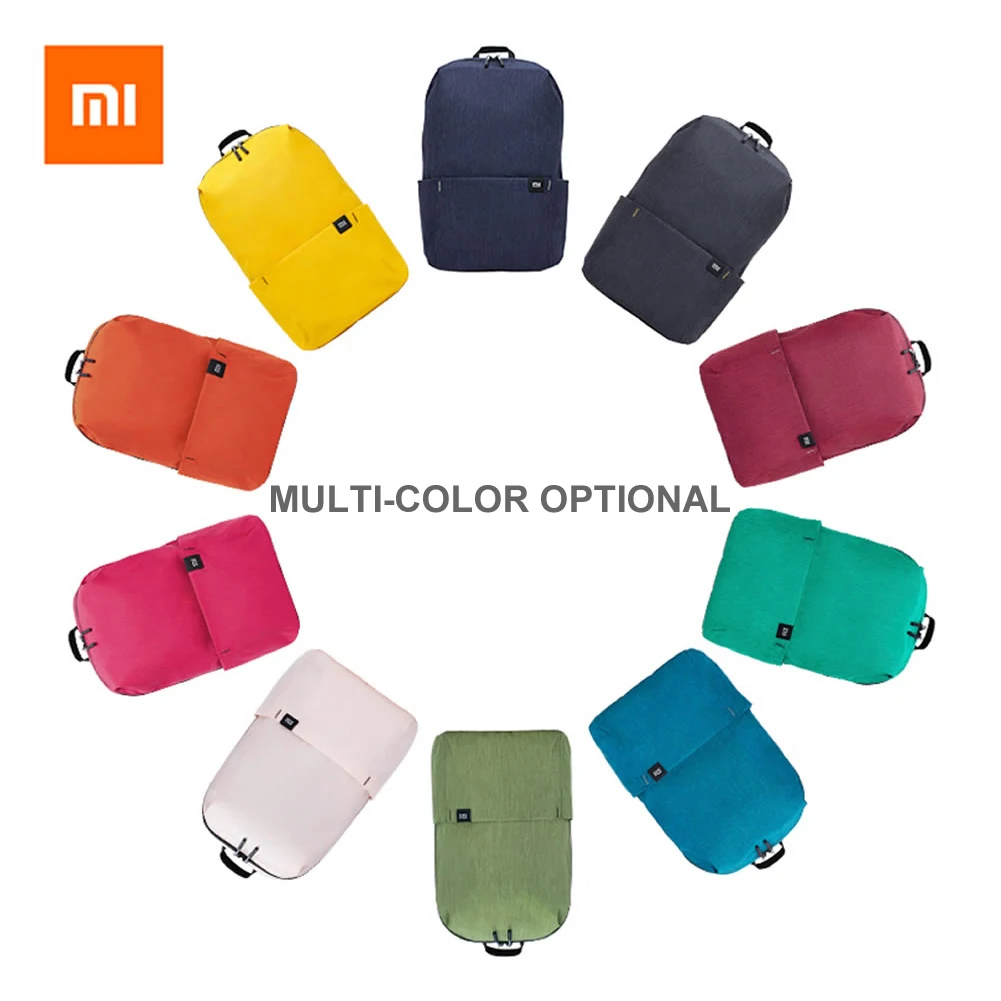 Xiaomi Brand Mi Original Small Backpack 7L/10L/15L/20L City Casual Travel Backpacks Sports Waterproof Bag Unisex Multicolor