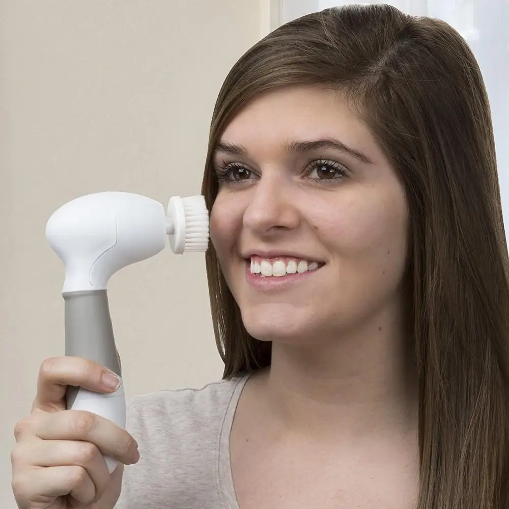 4 в 1 щетка для очищения лица Массажер пилинг электрическая щётка очищающая