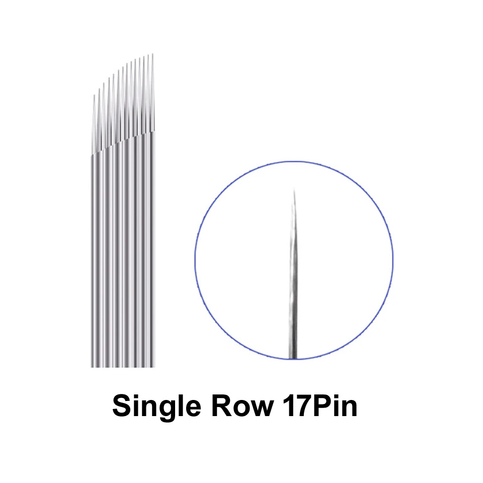 50 шт одноразовые перманентные иглы для макияжа лезвия бровей и губ ручной
