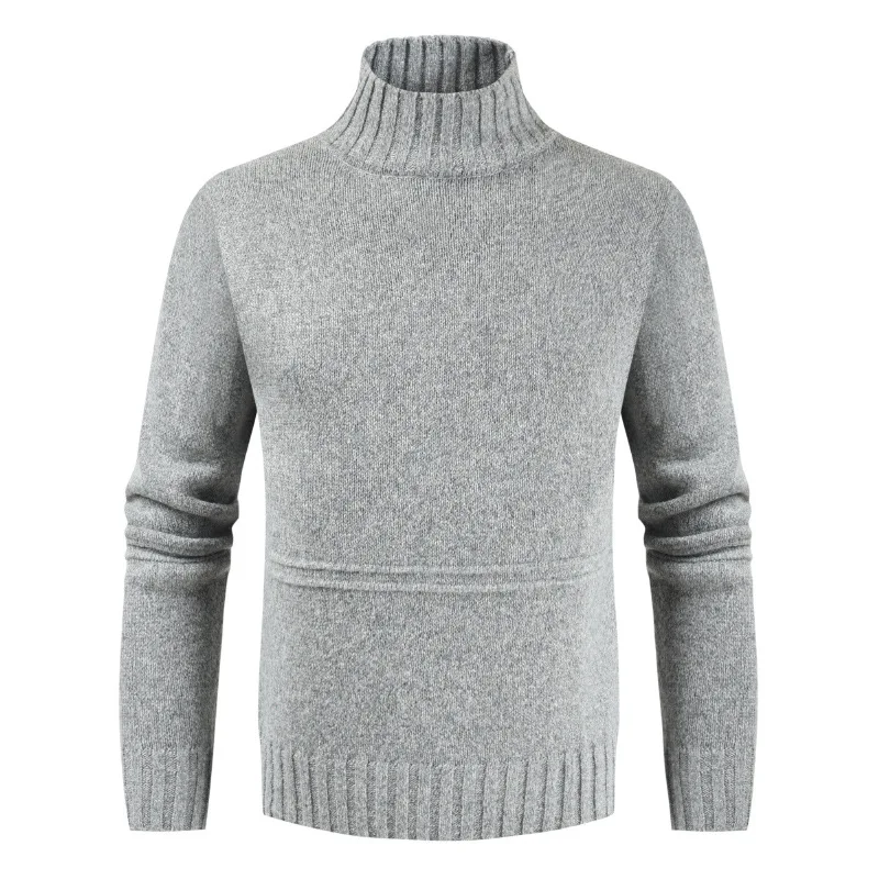 Мужские вязаные свитера, Повседневная Облегающая водолазка, мягкий свитер, Осень-зима, Мужская одежда, мужская верхняя одежда с длинным рук... от AliExpress RU&CIS NEW