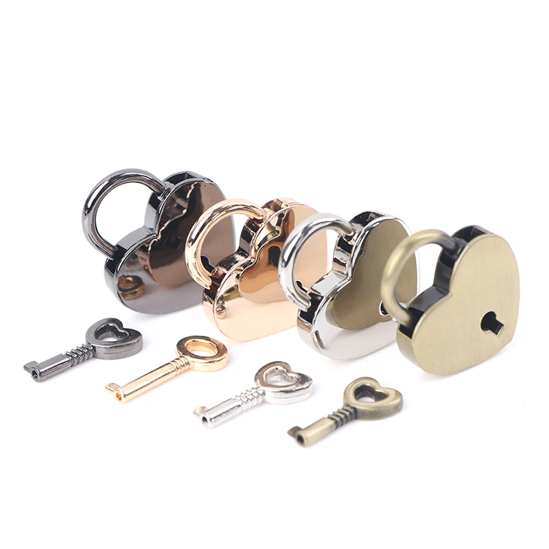 

Zinc Alloy Heart shape Bag Turn Lock Twist Lock With Key Clasp Leather Craft Women Bag Handbag Shoulder Bag Purse DIY Hardware