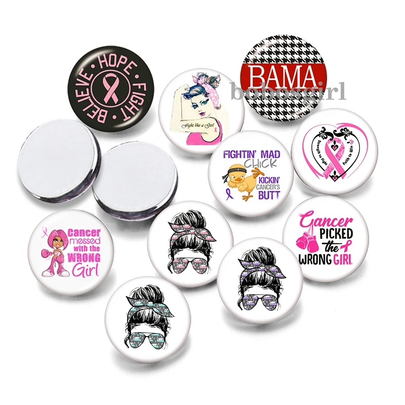 

Hope girls BAMA 12mm18mm 20mm Snap button jewelry DIY Bracelet Round photo glass cabochons P6800