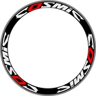 Углеродные наклейки на обод колеса, светоотражающие Стикеры для дорожного велосипеда на колеса 35384050505560 мм, глубина обода 700C 2 колеса