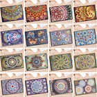 Алмазная живопись сделай сам, мандала, 50 страниц, офисный блокнот, дневник, форма ромба, вышивка крестом, эскизная книга, книга с картинами