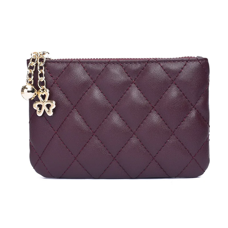 Брендовый дизайнерский Женский мини-кошелек из натуральной овечьей кожи в