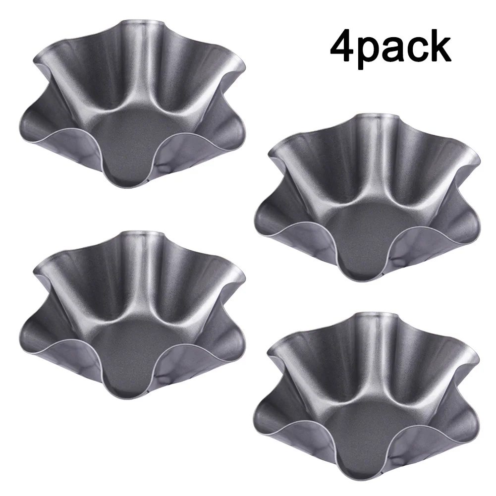 Tortilla Mold Non-Stick Shell Salad Bowl 4-Piece Set Perfect Pan Baking |