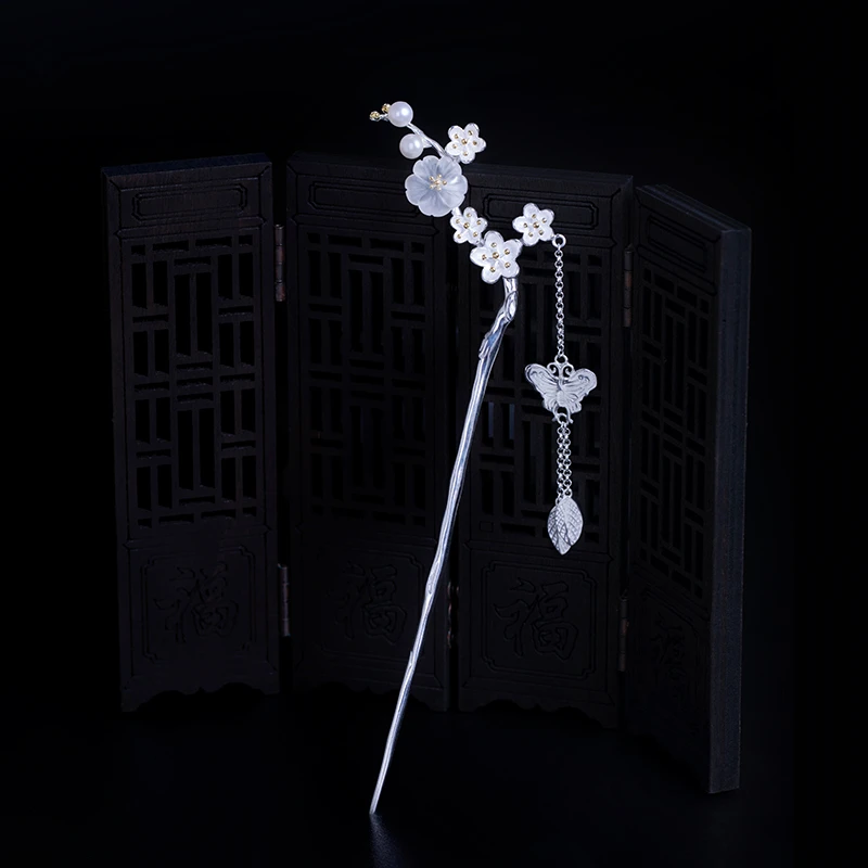 1pcs Ancient Style Step Shake Hairpin Women's Tassel Hair Stick for Hanfu Headdress Daily Decor Accessories Women Girl Gift |