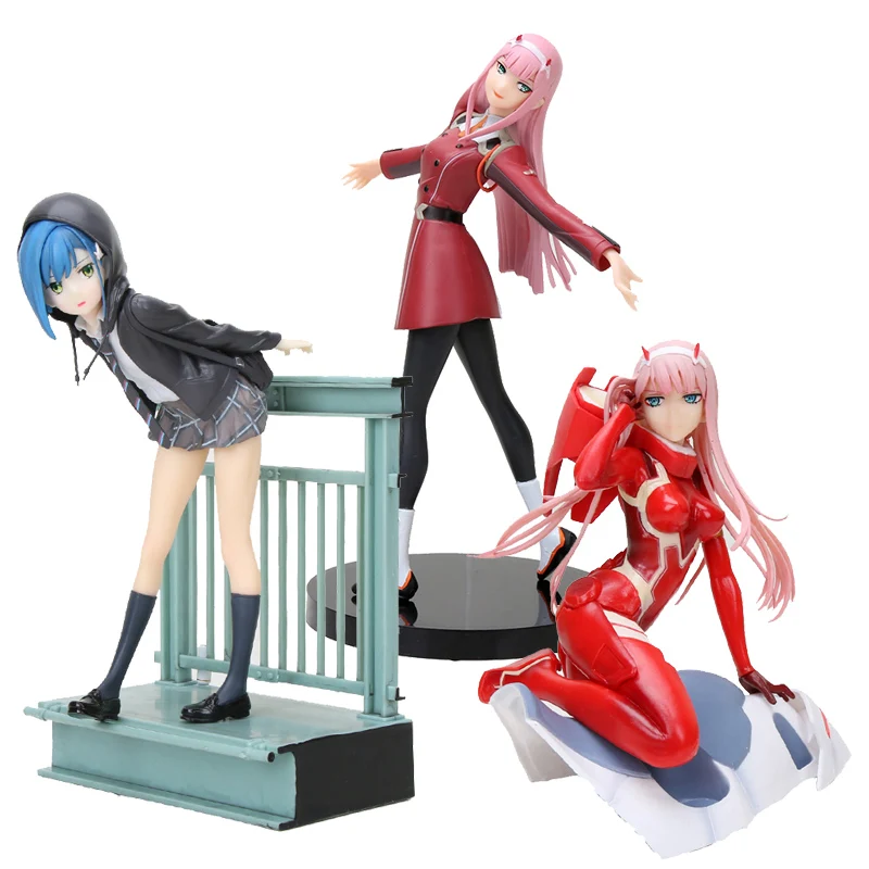 

New Darling in the FRANXX Figure Zero Two 02 red clothes 15cm/21cm PVC Action Figurals Collectible Model Toys