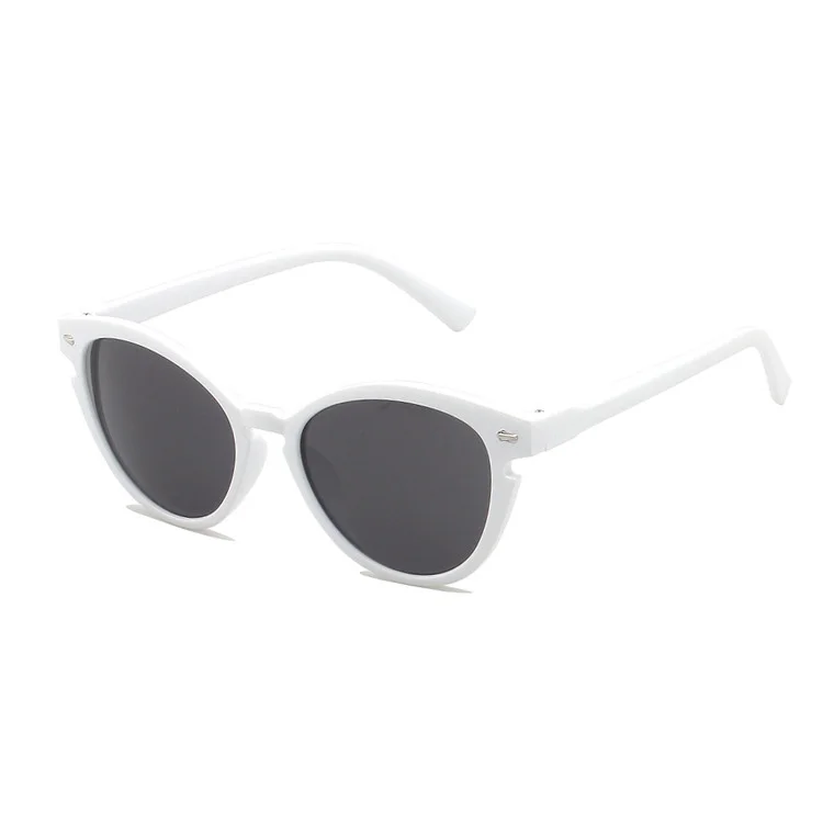 

2020 new fashion sunglasses round meter nail personalized versatile women's plain sunglasses 97054