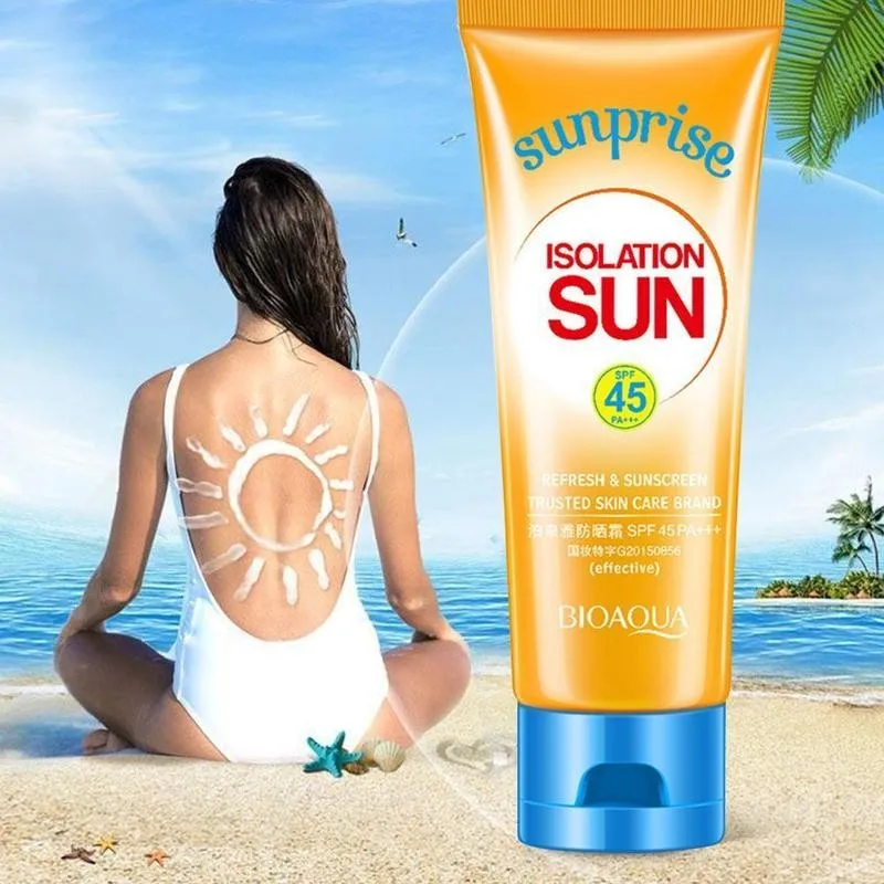 

Солнцезащитный крем SPF45 +, изолирующий УФ-крем, солнцезащитный крем для тела, водостойкий солнцезащитный крем, косметика, летний уход за коже...