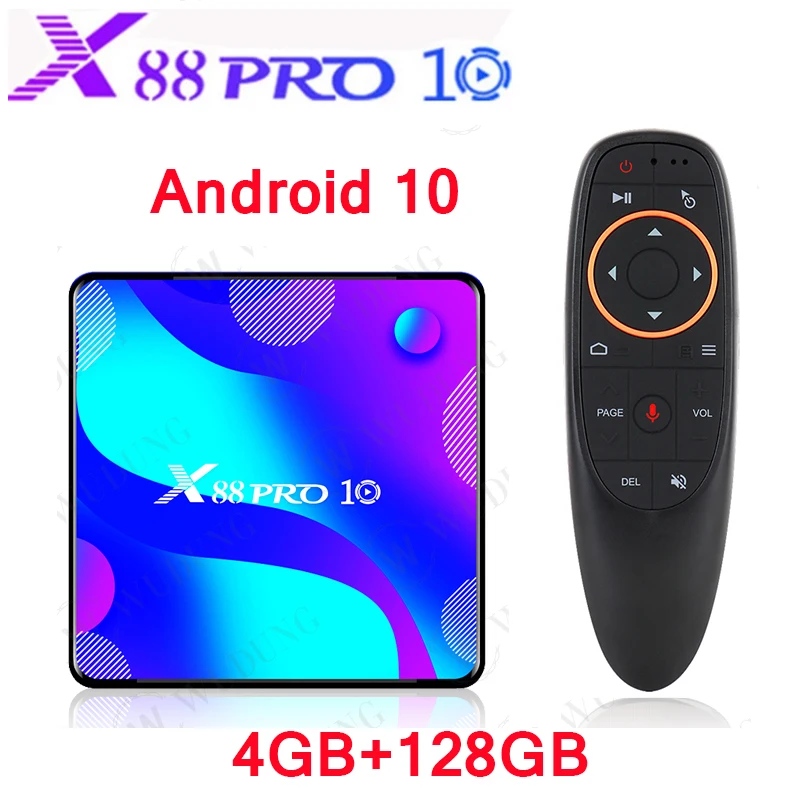

ТВ-приставка X88 PRO 10, Android 10,0, четырехъядерный процессор RK3318, 2,4/5 ГГц, Wi-Fi, 4 Гб, 32 ГБ, 64 ГБ, 128 ГБ, 4K, Смарт медиаплеер, ТВ-приставка X88PRO