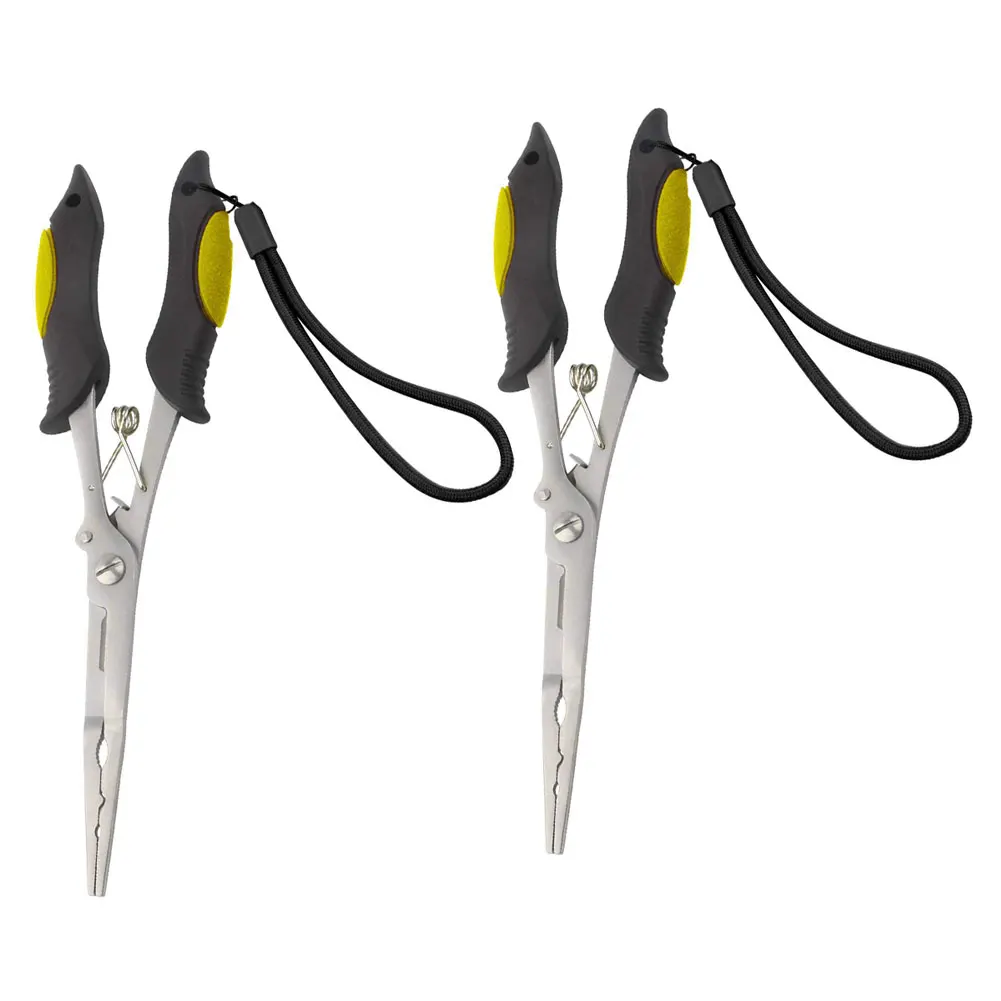 

Fishing Plier Scissor Braid Line Lure Cutter Hook Remover Etc. Tackle Tool Cutting Fish Use Tongs Multifunction Scissors 2 Pcs