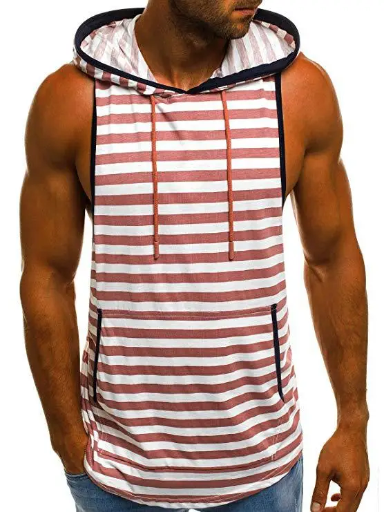

Men's Summer Sports Vest Leisure Zebra Pattern Vest Men's Slim Breathable Waistcoat Sleeveless Vest Fitness Running Sweatshirt