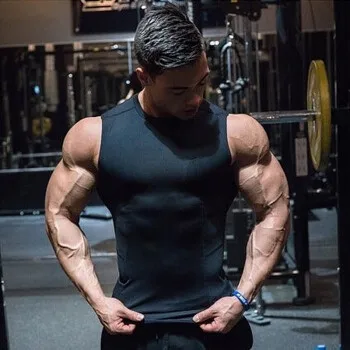 

Training Cotton T-shirt Short Sleeve Male Casual Man Gym Running Fitness Slim Tees Tops ZHOU22