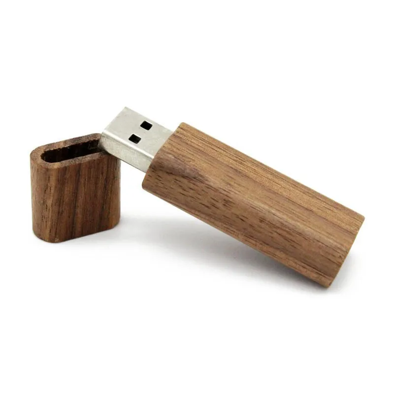 Walnut wood JASTER деревянный бамбуковый USB флеш-накопитель, драйвер, деревянные чипы, флешка, 4 ГБ, 16 ГБ, 32 ГБ, 64 ГБ, карта памяти, USB creativo, персональный подарок - Цвет: Walnut wood