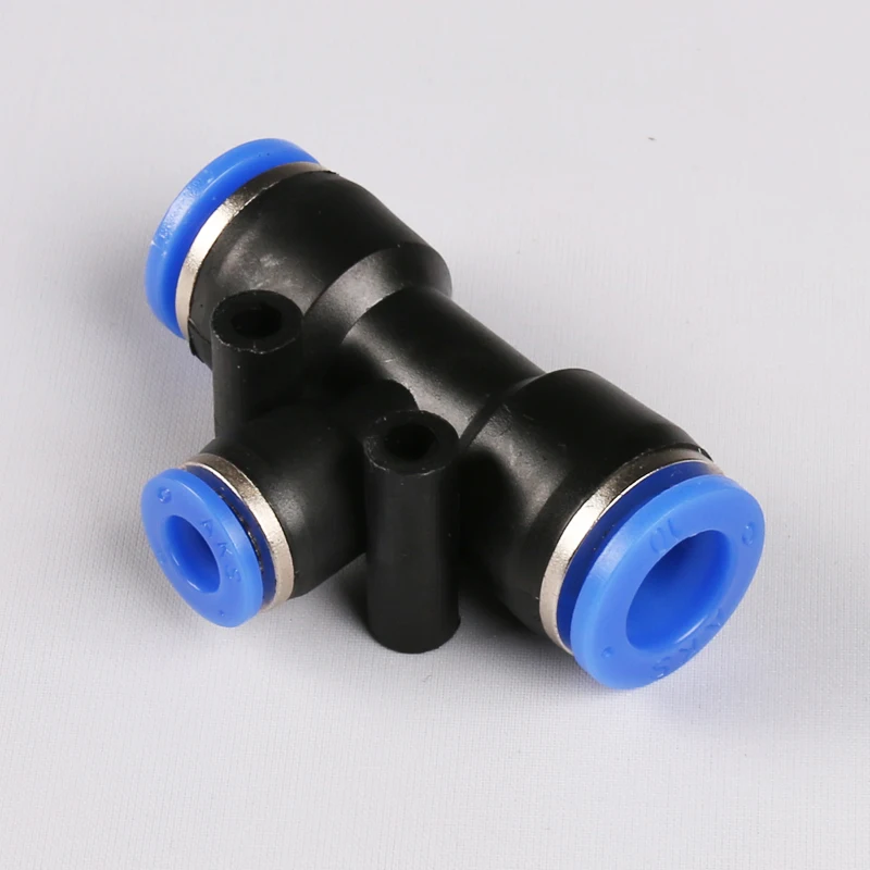 Пневматические Фитинги ELECALL 5 шт. Т-образные 3-ходовые с нажимной резьбой