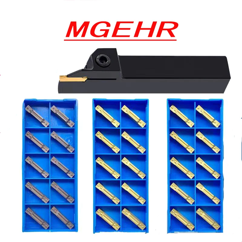 

MGEHR1212 MGEHR1616 MGEHR2020 MGEHR1010 10PCS blablade turning toolde outer grooving tool holder carbide