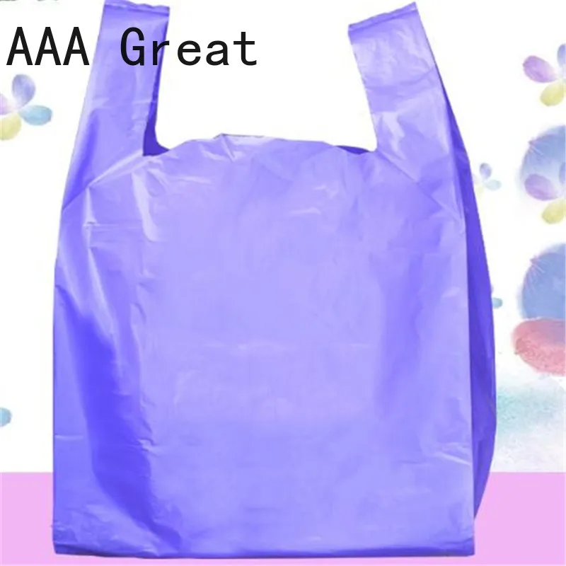 Пластиковые мешки для магазина однотонные саквояжи покупок в супермаркете