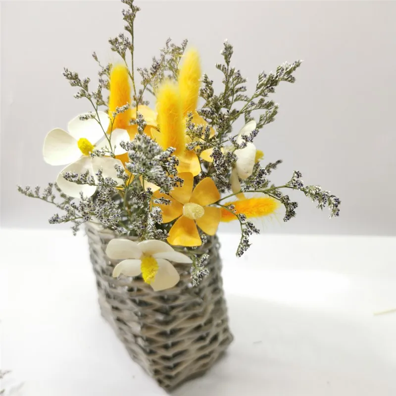 Натуральные сушеные цветы креативный букет сделай сам розы с несколькими