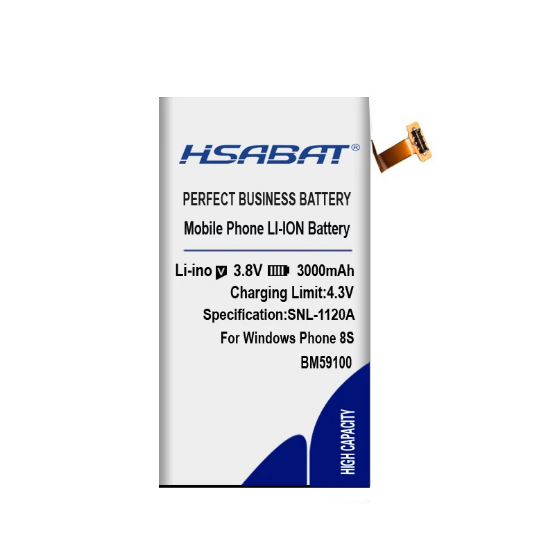 Аккумулятор HSABAT 3000 мАч BM59100 для HTC Windows Phone 8S Rio A620E A620T A620D|battery for htc|batteries batteriesbattery phone