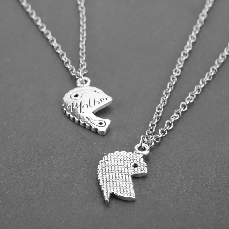 Ожерелье в форме сердца для матери и дочери популярное ювелирное изделие женщин