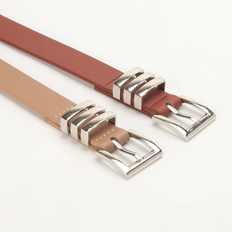 

2022 Fashion Trend Explosion Models Ladies Belt Wild Classic Square Pinhole Jeans Belt Belt