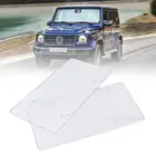 Белый прозрачный прочный 2 шт.компл. выпуклые прозрачный номерном знаке тега рамки пузырь щиты Защитная пленка для автомобиля-грузовик