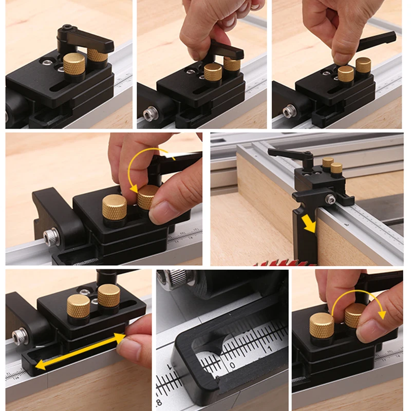 

45 Type T-Track With Scale T-tracks Slot Miter Track 300-800mm Aluminium Alloy DIY Table Saw Workbench Woodworking Tools