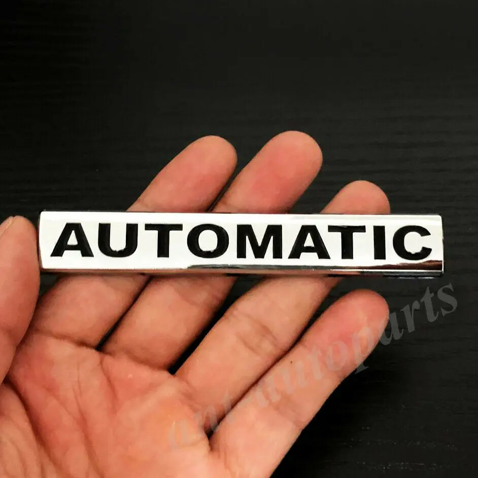 

Metal Polished Chrome Automatic Car Trunk Fender Emblem Badge Decals Sticker