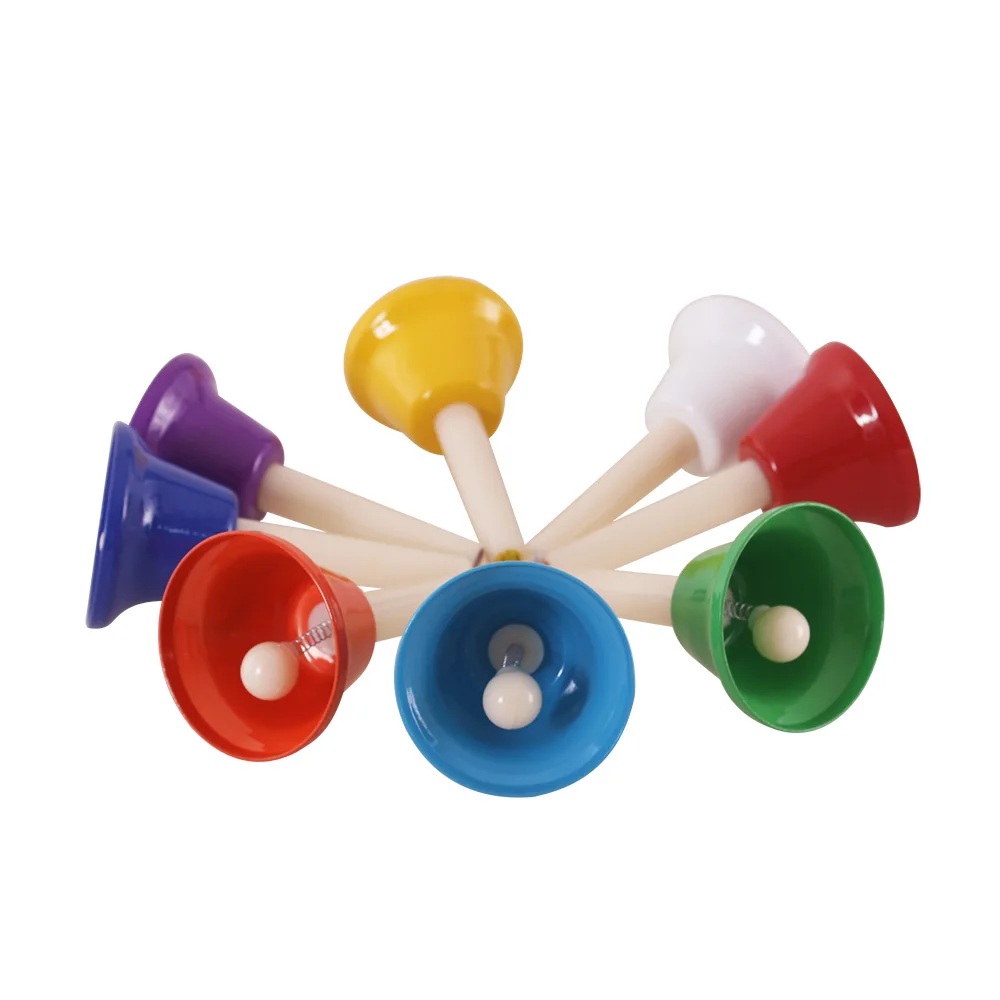 

Children Xylophone + 8pcs Jingles Handbells Musical Toy Best Educational Learning Toys for Kids