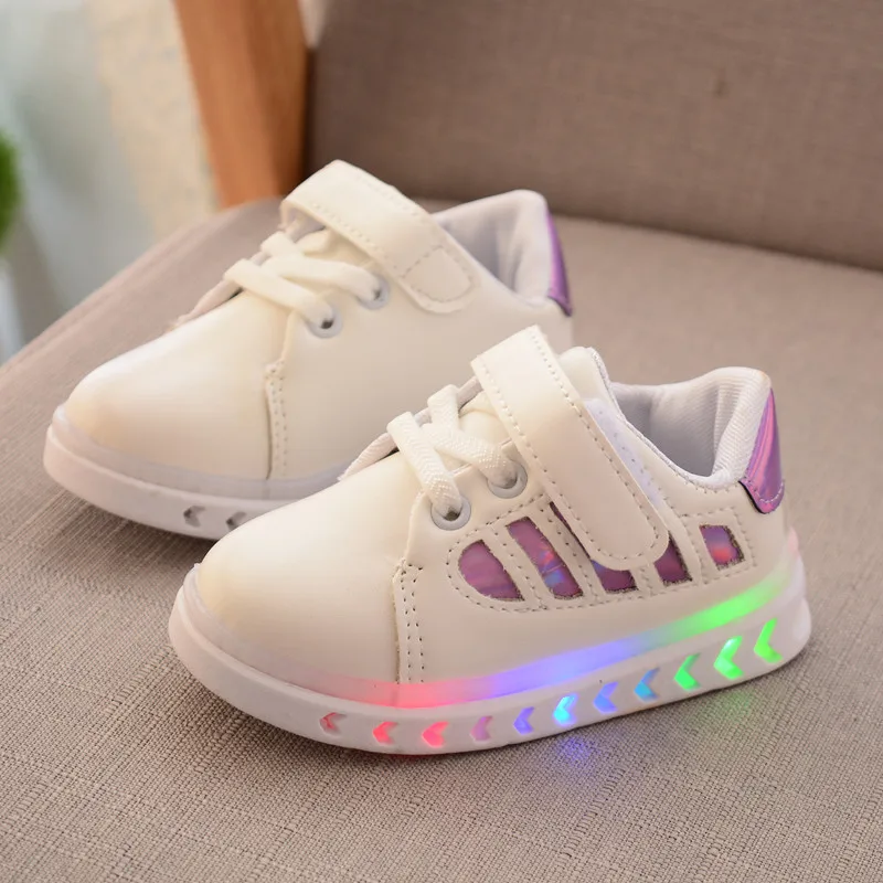 Осень 2019 Детские кроссовки светодиодный мерцающий ночник для мальчиков и