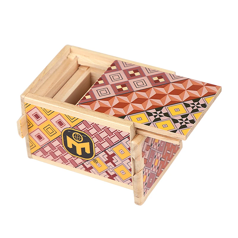 Mensa Japanese Puzzle Box Wooden Magic Compartment Brain Teaser trick box Educational Secret Kids Wood Toy Gift|Пазлы| |