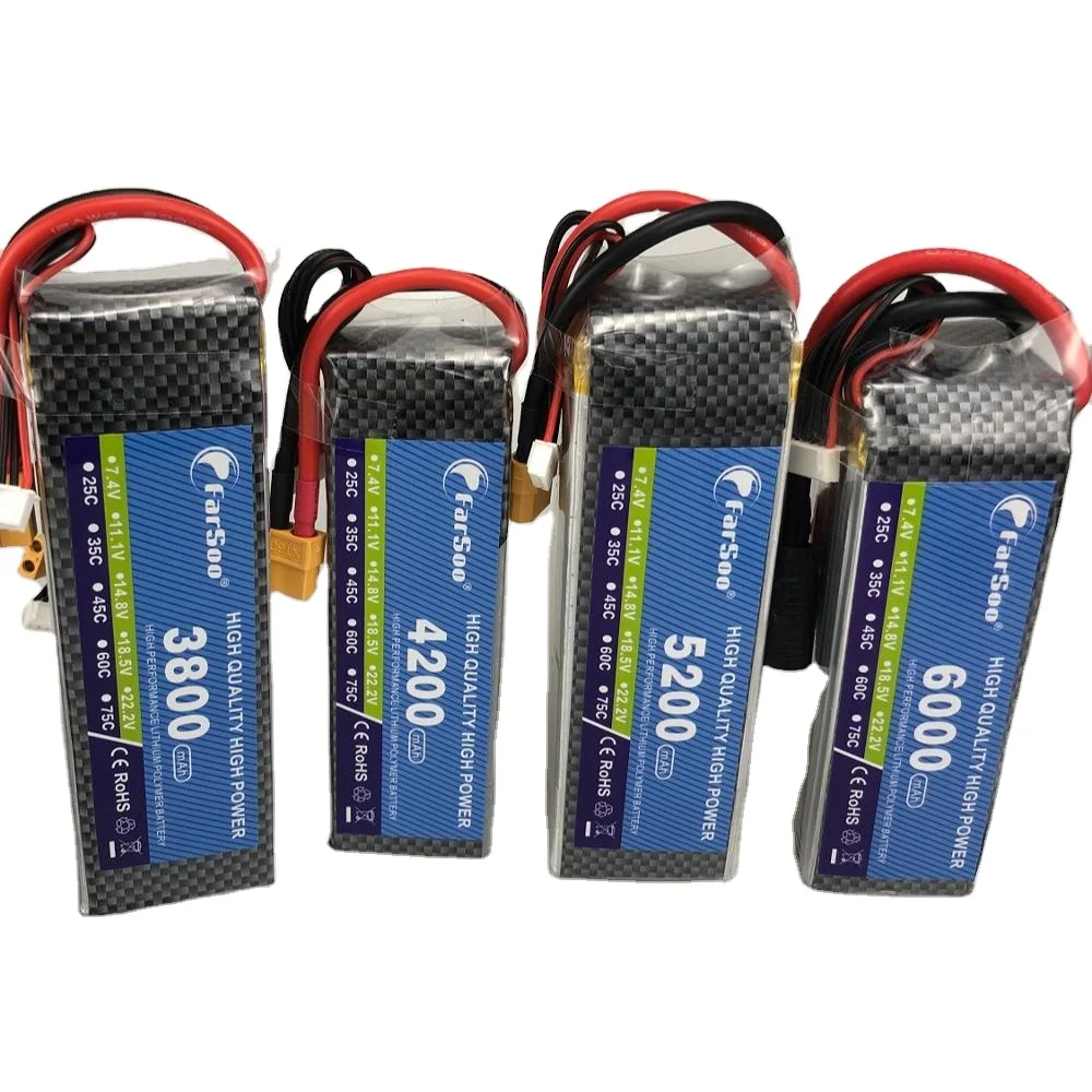 Farsoo RC LiPo Battery 3S 11 1 V 5000mAh 60C Li Po батареи для радиоуправляемых вертолетов Quadrotor