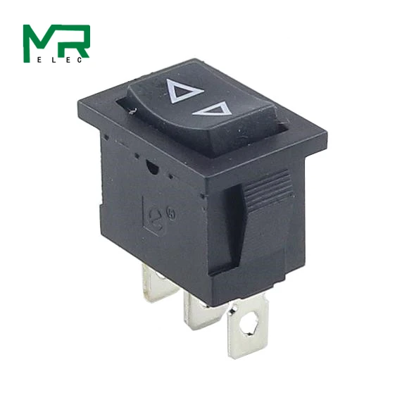 1 шт. KCD1 2PIin 3Pin Лодка Автомобильный кулисный переключатель 6A/10A 250 V/125 V AC красный желтый зеленый синий черный кнопка Лучшая цена KCD1 - Цвет: Self reset  3PIN  JT