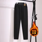 Женские флисовые брюки с высокой талией, размеры до 150 кг