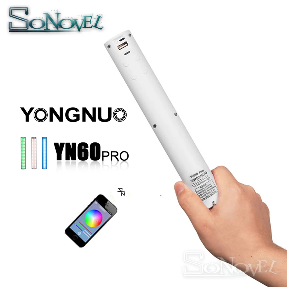 YONGNUO YN60 YN60 Pro 3200-5500K Светодиодная панель видео свет встроенный аккумулятор 5200 мАч цифровая зеркальная камера освещение для Nikon Canon sony