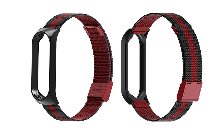 BOORUI mi Band 4 ремешок металлический Безвинтовой браслет из нержавеющей стали mi band 3 ремешок для Xiaomi mi Band 3 4 Pulseira band Замена