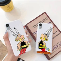 asterix and obelix classic phone case for iphone 6 6s 7 8 plus xr x xs xsmax 11 12 pro mini max candy white silicone cover