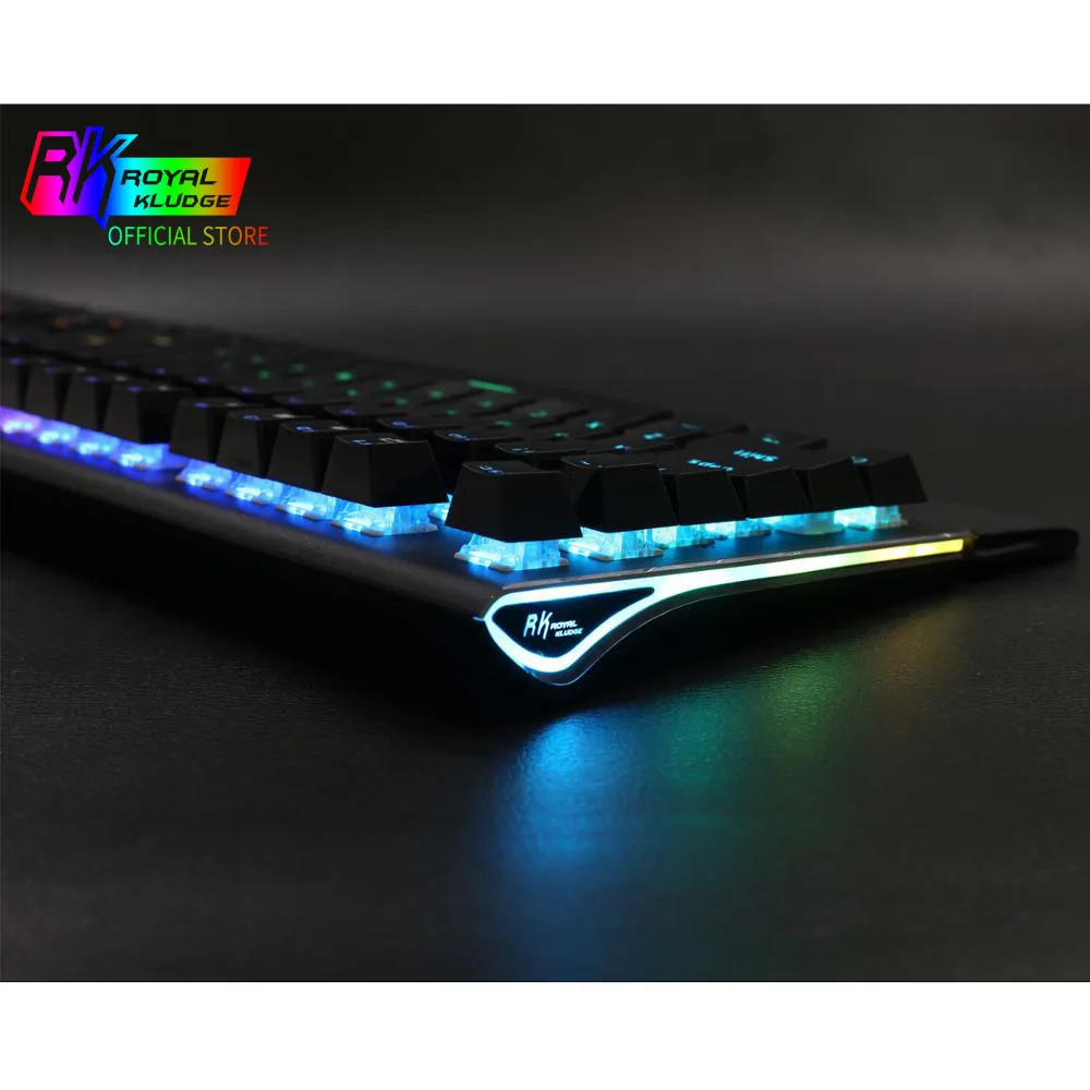 RK Amazing S108 RGB Механическая игровая клавиатура синие переключатели 108 клавиш защита