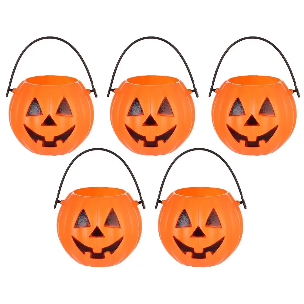 

5 шт., Пластиковые Кондитерские мешки в виде тыквы для Хэллоуина