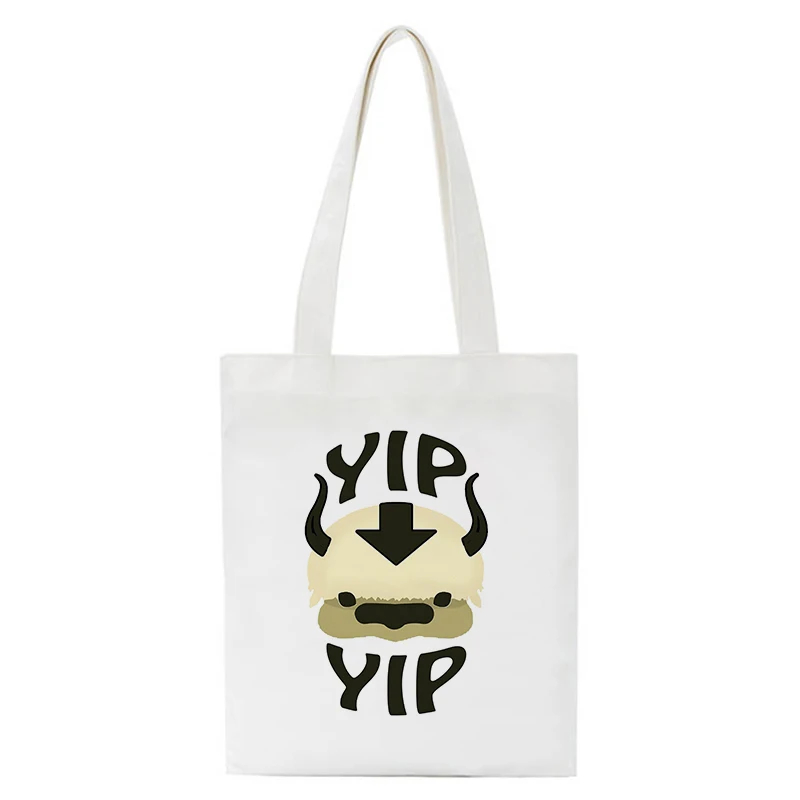 

Avatar The Last Airbender Aang Appa Anime Badass Art Canvas Bag Totes Bags Shopper Shopping Bags Handbag Girls Casual Book Bags