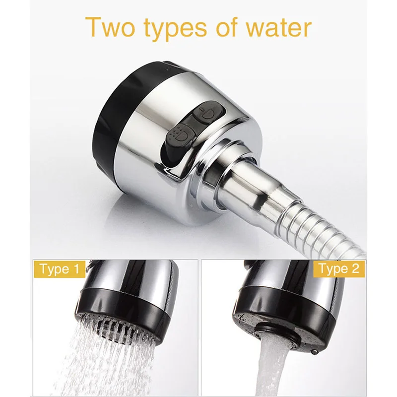 Латунь на бортике выдвижной Поворотный Спрей кухонный кран Смеситель свободная