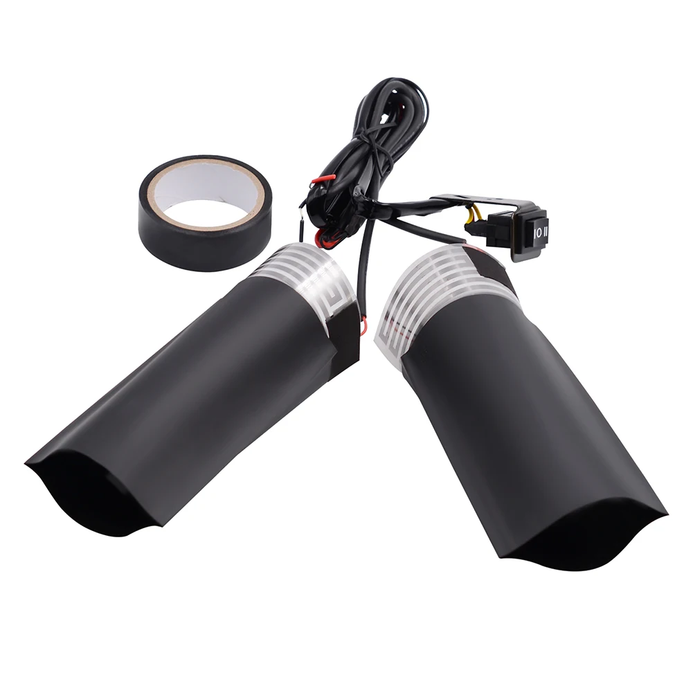 

2pcs Winter Anti Slip Adjustable Temperature Accessories Grip Pads Warm DIY Motorcycle 12V Electric Heated Handle Cover