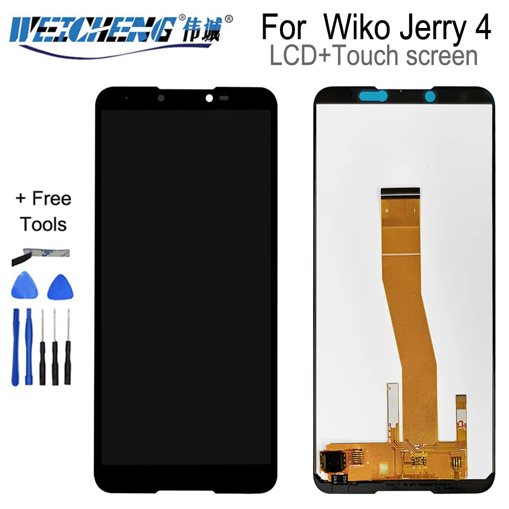 

5.99'' For Wiko jerry 4 LCD Display and Touch Screen Assembly complete LCD Screen for Wiko Jerry4 Screen Glass Panel+Tools