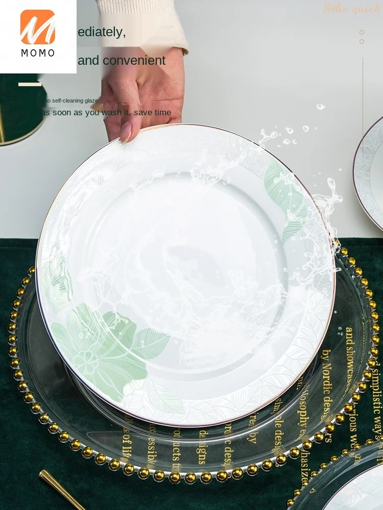 

Jingdezhen High-Grade Bone China Tableware Bowl and Plates Set Chinese Bowl Plate Tableware Plate