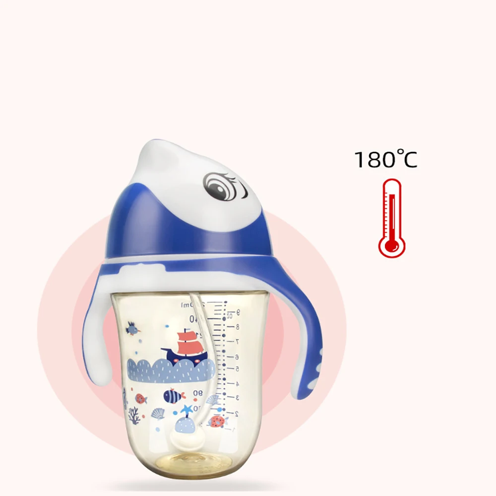 Большая креативная бутылка для кормления младенцев 280 мл материал PPSU светильник