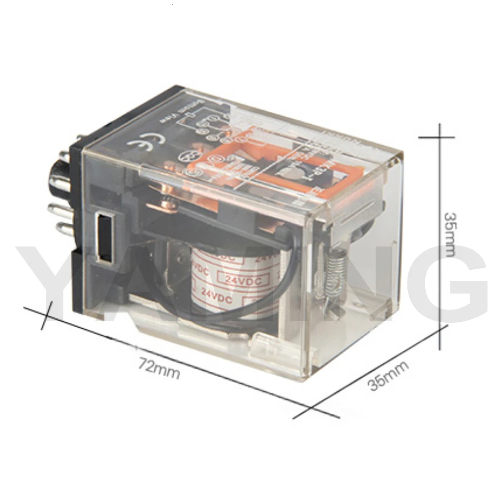 Электромагнитное реле Mini 11 контактов 10A 24VDC AC220V MK3P-I общего назначения среднего переключения электронный компонент