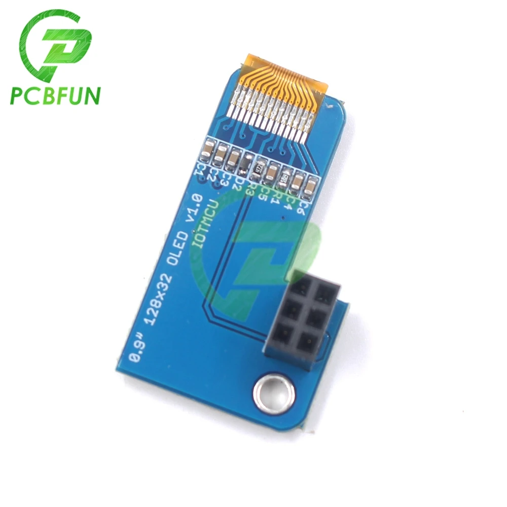 Модуль дисплея для PiOLED I2C 0 91 дюйма OLED 128X32 SSD1306 синий экран RPI Raspberry Pi 1 B + 2 3 и